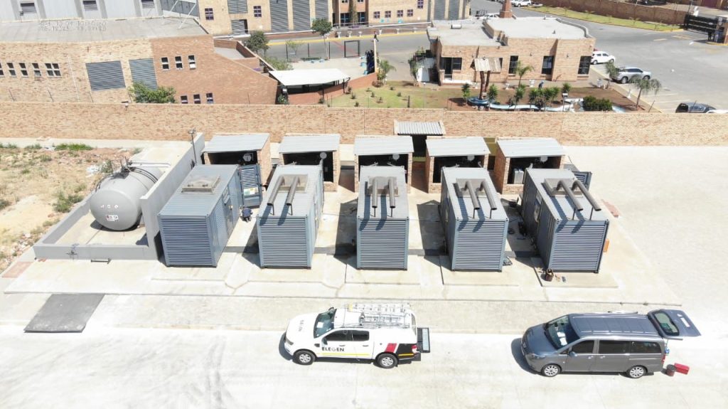 Four Diesel Generators with Enclosures