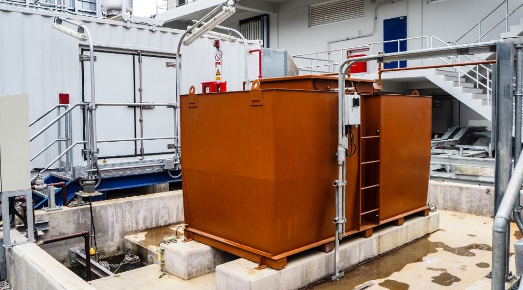 Diesel generator at gas facility